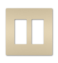 radiant® 2-Gang Screwless Wall Plate, Ivory