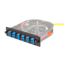 LM2 Cassette, 12 Fiber, LC Duplex (6), Single-Mode (OS2) to 1 Meter, 900um Tight Buffer Pigtail LM2 Cassette, 12 Fiber, LC Duplex (6), Single-Mode (OS2) to 1 Meter, 900um Tight Buffer Pigtail