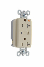 Discontinued - Discontinued - Tamper-Resistant Isolated Ground Surge Protective Duplex Receptacle, Ivory