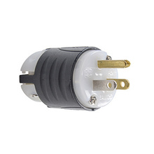 15A, 125V EHU GCM Plug, Black and White 15A, 125V EHU GCM Plug, Black and White