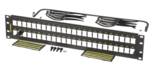 CLARITY 48-PORT, 2RU HIGH DENSITY JACK, UNLOADED FLAT PANEL CLARITY 48-PORT, 2RU HIGH DENSITY JACK, UNLOADED FLAT PANEL