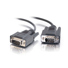6ft (1.8m) DB9 M/M Serial RS232 Cable - Black 6ft (1.8m) DB9 M/M Serial RS232 Cable - Black