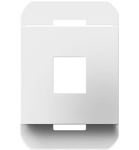 adorne® 1-Port Frame, White adorne® 1-Port Frame, White