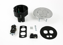 863DPCOMAL Series Dual Service Floor Box Kit 863DPCOMAL Series Dual Service Floor Box Kit