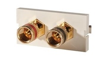 Series II, Binding Post, Pair, Fog White