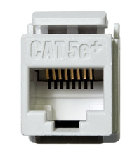 Category 5e RJ45 Keystone Connector, White, 50-Pack Category 5e RJ45 Keystone Connector, White, 50-Pack