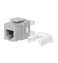 Discontinued - Discontinued - Quick Connect RJ25 6-Position, 6-Conductor Discontinued - Telephone Keystone Insert, Gray