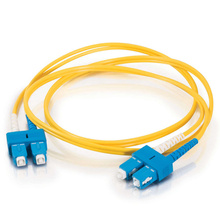 32.8ft (10m) SC-SC 9/125 OS2 Duplex Single-Mode PVC Fiber Optic Cable - Yellow 32.8ft (10m) SC-SC 9/125 OS2 Duplex Single-Mode PVC Fiber Optic Cable - Yellow