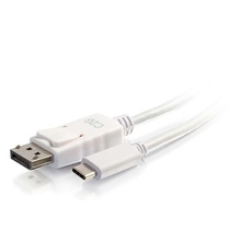 9ft (2.7m) USB-C® to DisplayPort™ Adapter Cable - 4K 30Hz - White 9ft (2.7m) USB-C® to DisplayPort™ Adapter Cable - 4K 30Hz - White