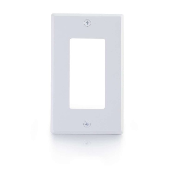 One Cutout Single Gang Wall Plate