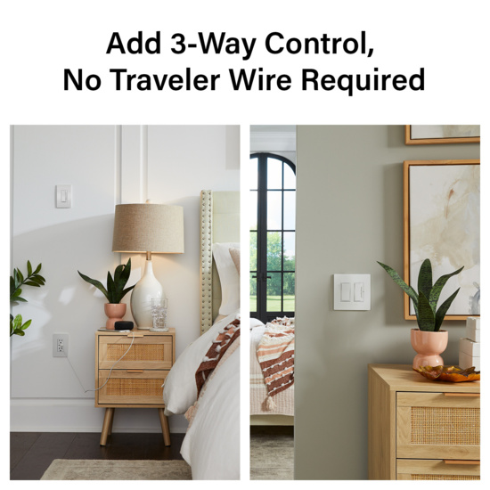 radiant® Wired Remote Smart Fan Controller with Netatmo, White
