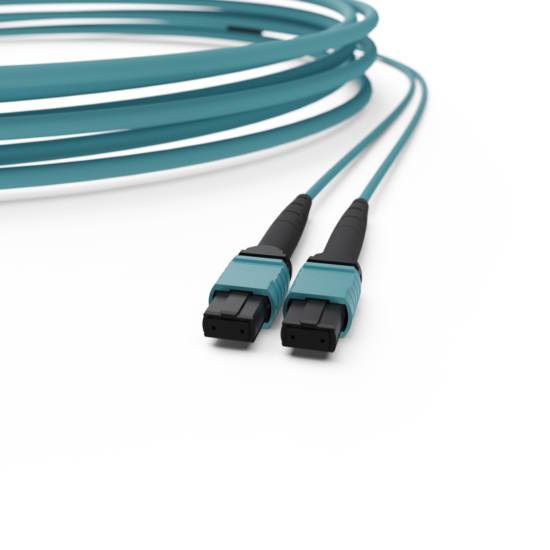 OM4 24 Fiber MPO Trunk Connector Front