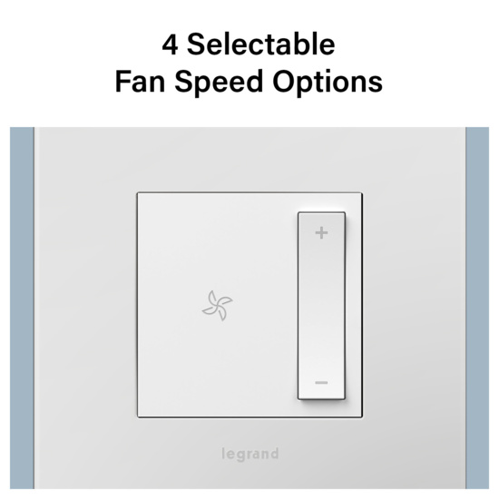 adorne® Wired Remote Smart Fan Controller with Netatmo, White