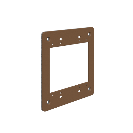 Replacement 2-Gang Plate, Brown