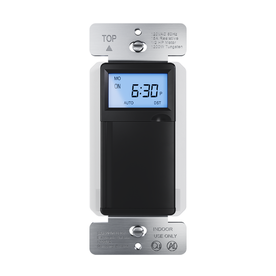 Programmable 24-hour Astronomic Timer, Black