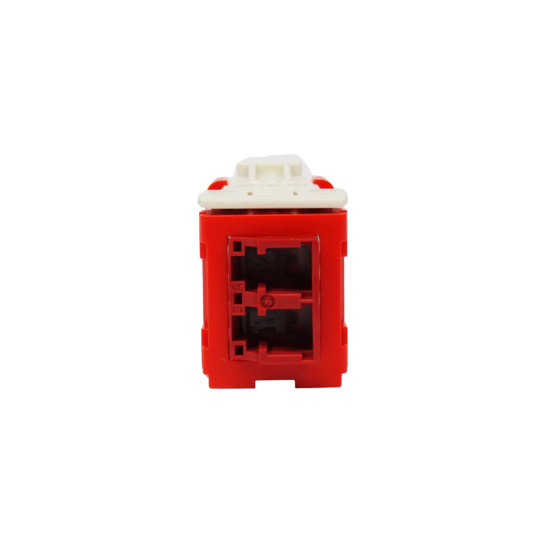 Orange Infinium HDJ fiber adapter, rear-loading