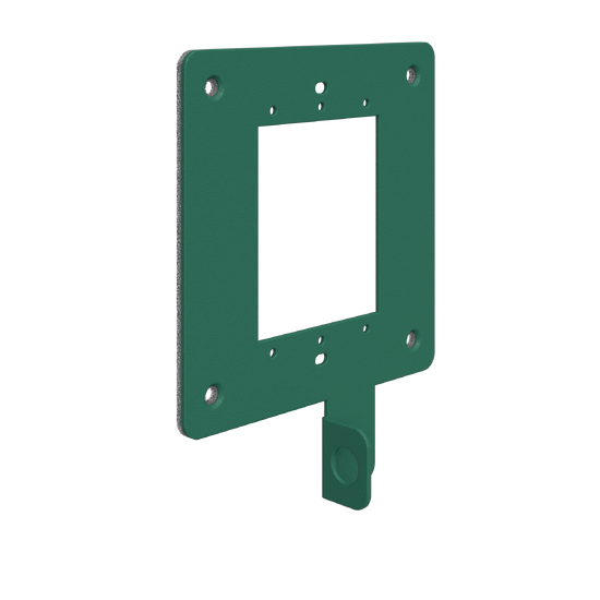 Replacement 1-Gang Plate Locking. Green