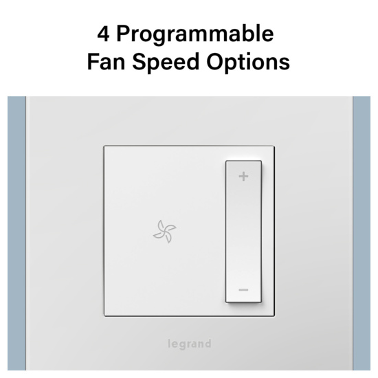 adorne® Wired Remote Smart Fan Controller with Netatmo, White