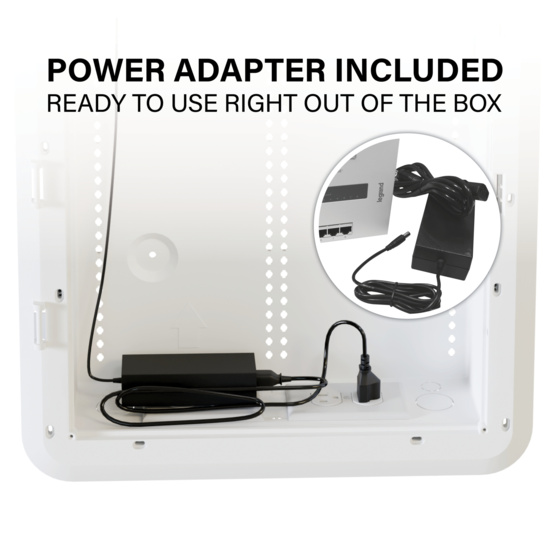 On-Q 8-Port Switch: 4-Port Network, 4-Port PoE