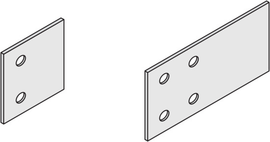 Image of ladder tray standard splices.