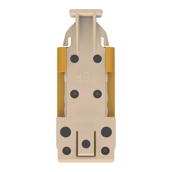 HDJSN6A-44 Yellow Cat6A SNAP Jack Top View