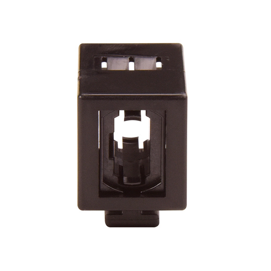 Black HDFM fiber module with HiLOC Boot