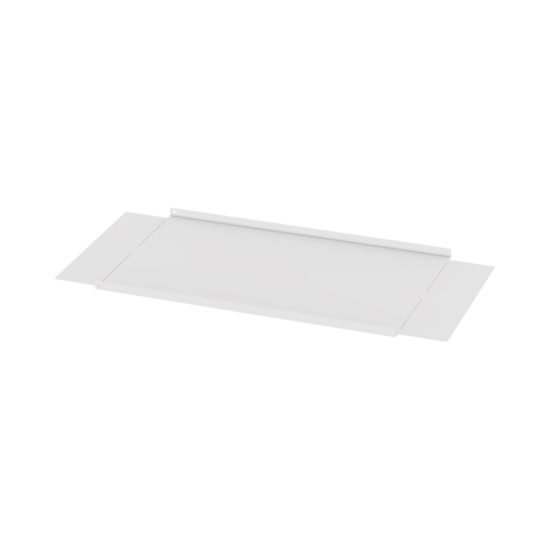 MM20BDC10-B Right angled view of 10 in MM20 Base Cust Cover - White