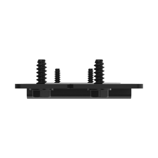 Assembled Straight Top/Bottom - Mighty Mo 20 PDU Mounting Brackets, Rack Rail Mount, 1 Wide, Black (MM20PDUMBRC1W-B)