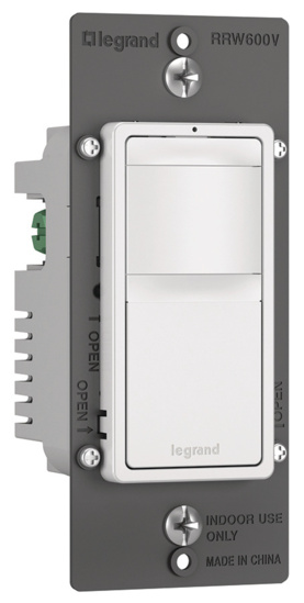 Front of radiant® Single Pole 3-Way Occupancy Sensor in white