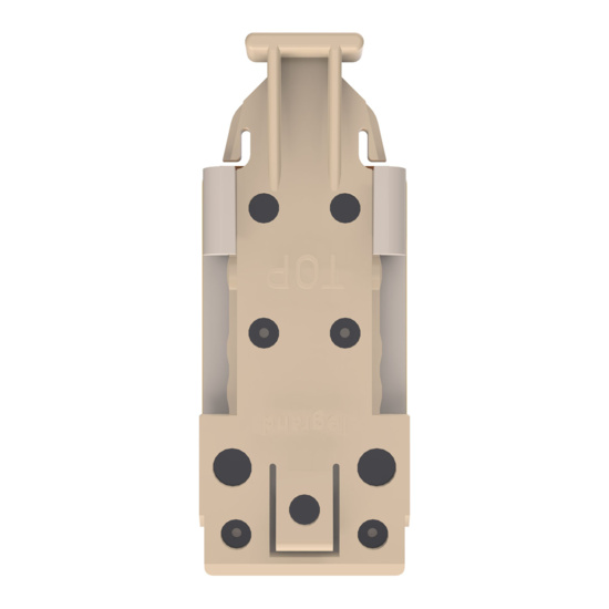 HDJSN6A Fog White Cat6A SNAP Jack Top View