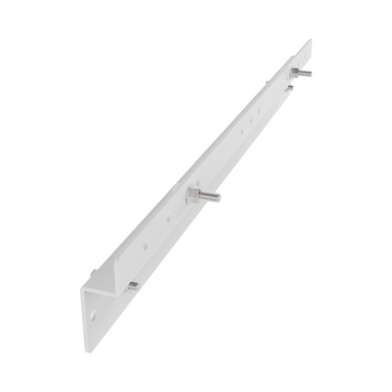 Assembled Inside Bottom Facing Toward - Mighty Mo 20 Adjustable Base Rack, Interface Bracket for Starline Universal Bracket, White (MM20BUSMBADJ-W)
