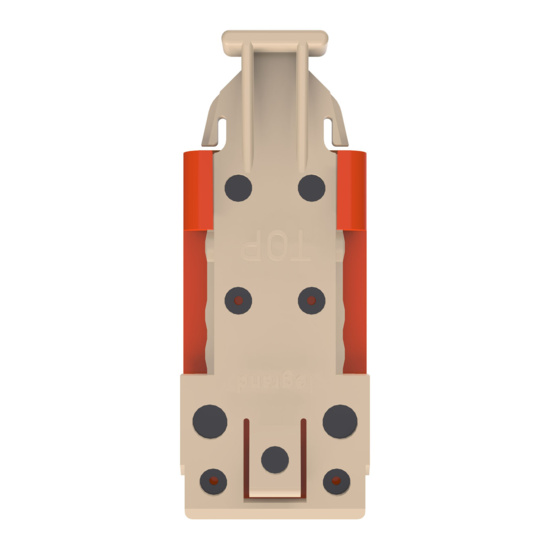 HDJSN6-43 Orange Cat6 SNAP Jack Top View