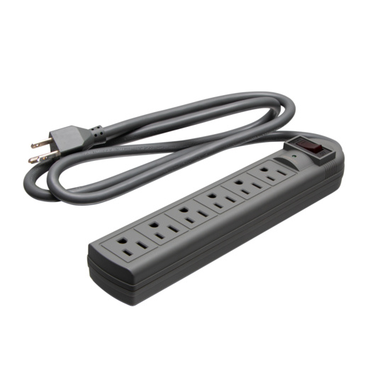 6-Outlet Power Strip with Surge Suppressor