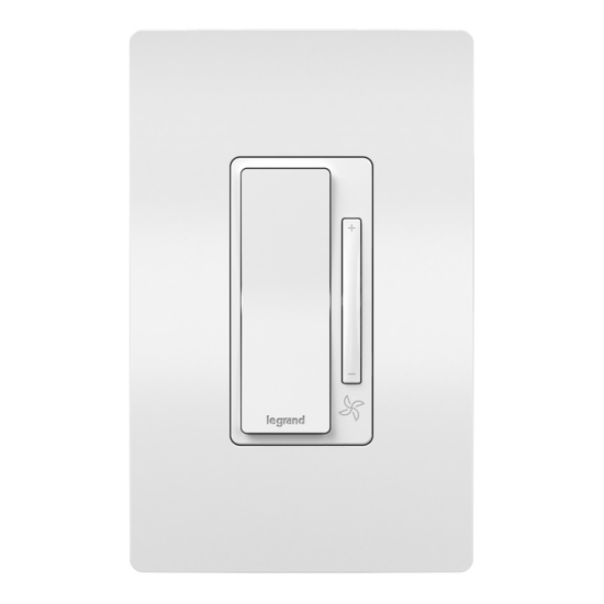 radiant® Wired Remote Smart Fan Controller with Netatmo, White