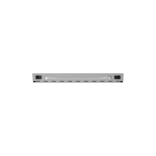 Straight, Front View of 1U Q-series HD Magnesium Fiber Enclosure (EQ01U-KHL-M)