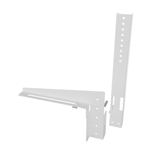 Disassembled Inside Angled Away - Mighty Mo 20 Starline Busway Mounting Bracket, White (MM20BUSMB12-W)