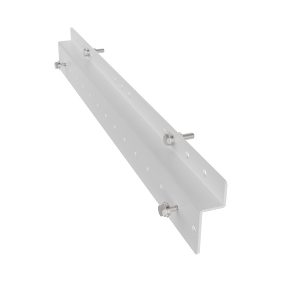 Assembled Inside Top Angled Toward - Mighty Mo 20 Adjustable Base Rack, Interface Bracket for Starline Universal Bracket, White (MM20BUSMBADJ-W)