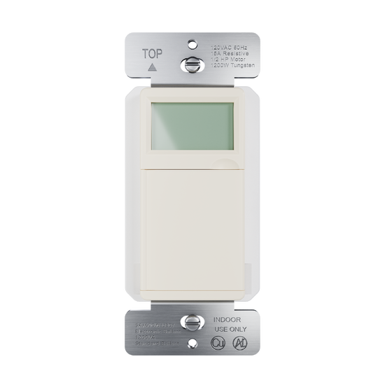 Programmable 24-hour Astronomic Timer, Light Almond