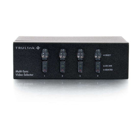 TruLinkÂ® 4-Port QXGA Monitor Switcher/Extender