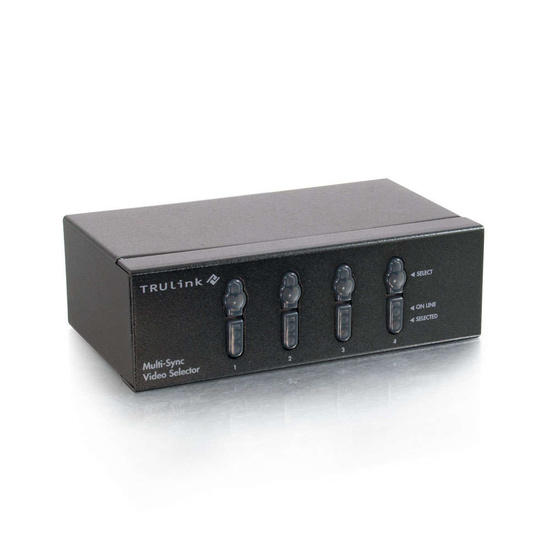 TruLinkÂ® 4-Port QXGA Monitor Switcher/Extender