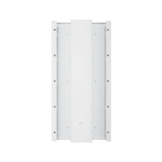 Back view of a 12-inch by 24-inch multi service electrical ceiling panel with one recessed service channel.