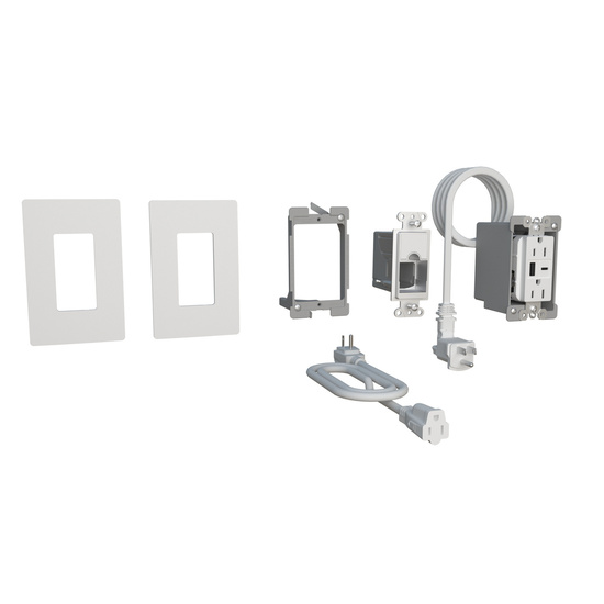 radiant Collection In-Wall Outlet Relocation Kit with USB Charging items
