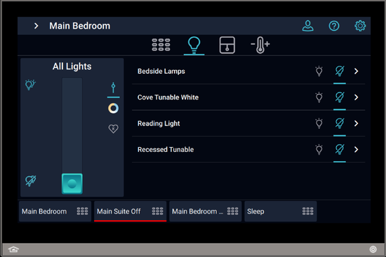 Image of VC-TS70-TI-LITE Lighting Control Dark