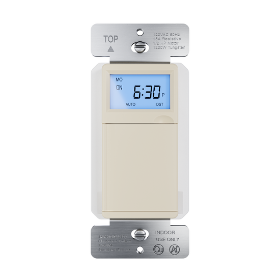 Programmable 24-hour Astronomic Timer, Ivory