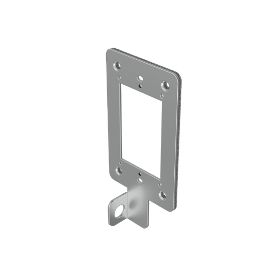 Replacement 1-Gang, Locking Device Plate for Silver Direct Bury Power Pedestal (XPPDB1GPL-SV)