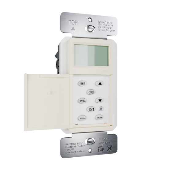 Programmable 24-hour Astronomic Timer, Light Almond