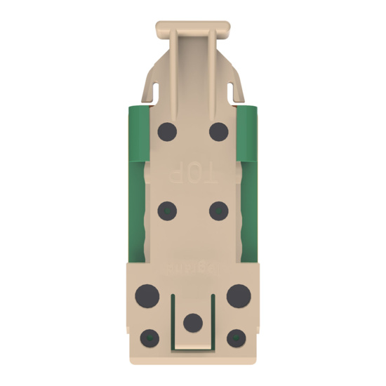 HDJSN6A-45 Green Cat6A SNAP Jack Top View