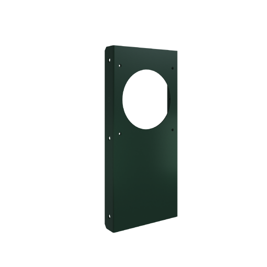 Power Pedestal Device Plate Green Front