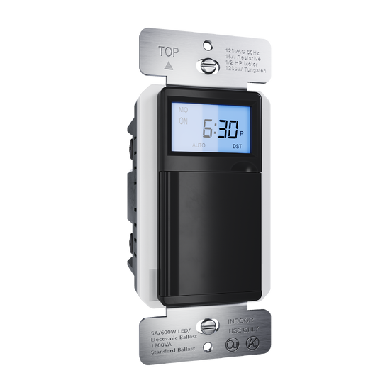 Programmable 24-hour Astronomic Timer, Black
