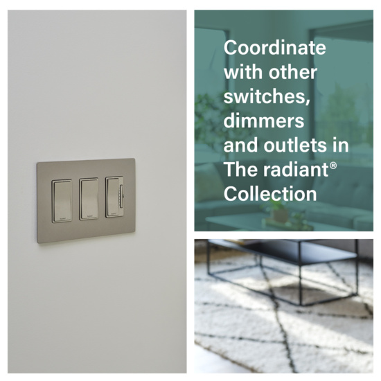 Pair with wireless and wired remotes for 3 way control